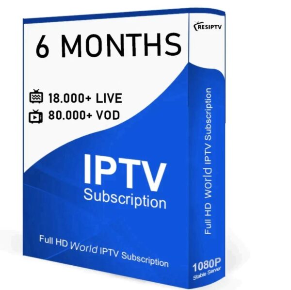 IPTV Subscriptions 6 months